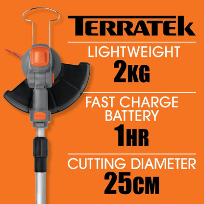 20V Cordless Strimmer, Blade & Spool Kit, 2X Batteries & Charger
